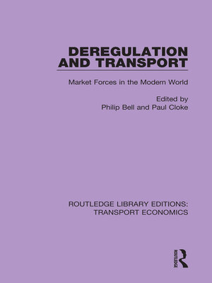 cover image of Deregulation and Transport